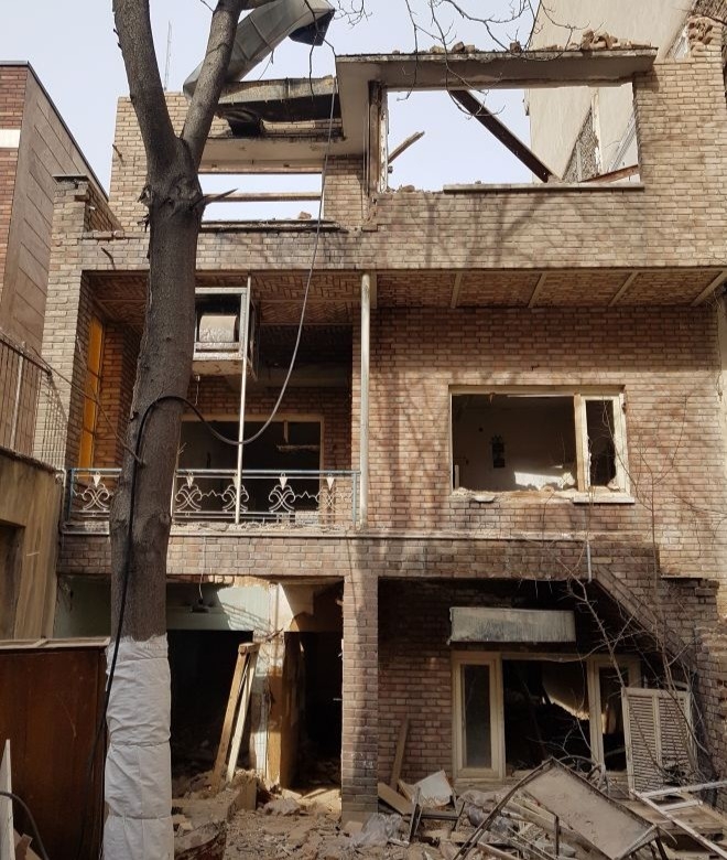 تخریب ساختمان خیابان مفتح